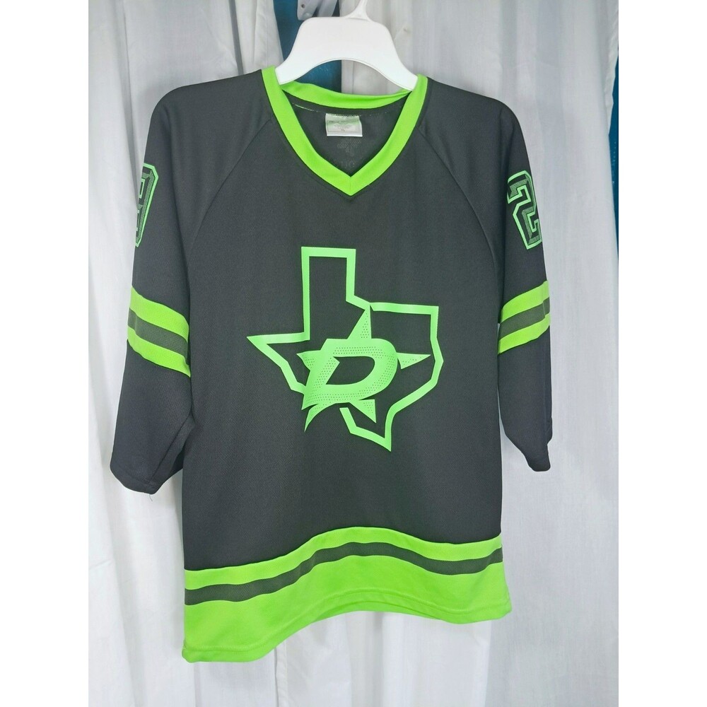 Dallas Stars Originals Hockey Jersey Oettinger Promotional Blackout Youth Large - Picture 2 of 4
